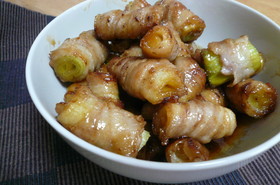 白ねぎの豚肉巻き